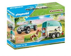 PLAYMOBIL COUNTRY - VOITURE ET VAN POUR PONEY #70511